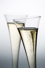 Champagner oder Sekt im Sektglas