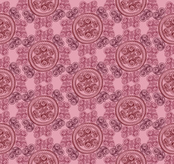 Abstract floral seamless pattern. Oriental ornament background