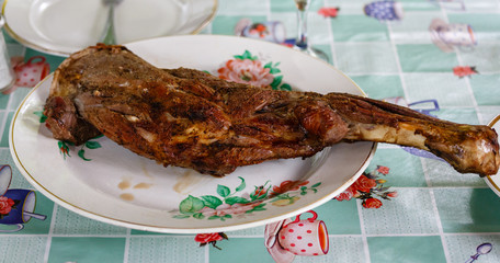 Fried leg of a lamb © psvrusso