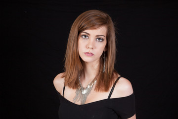 Fototapeta premium Woman looking thoughtful