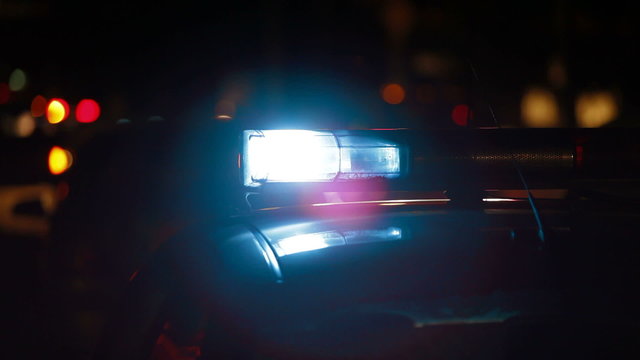 Police Lights Night