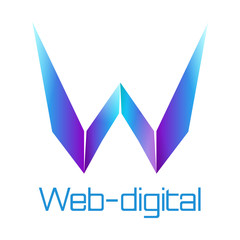 Web digital logo