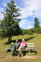 Rast auf dem Panormaberg Wank