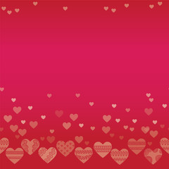 horizontal seamless texture with hearts