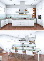 moderne Wohung Interieur Design