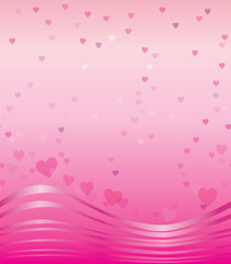 horizontal seamless texture with hearts