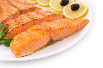 Grilled salmon