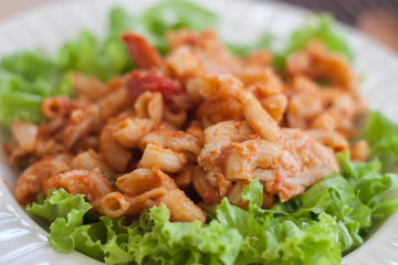 Fresh diet macaroni
