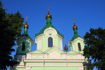 Fototapeta na wymiar Orthodox Cathedral of St. Simon in Brest