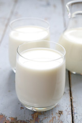 Obraz na płótnie Canvas glasses of milk