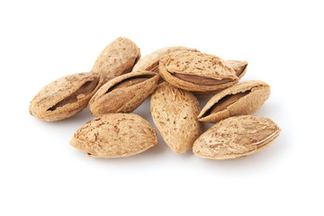 Heap of almonds