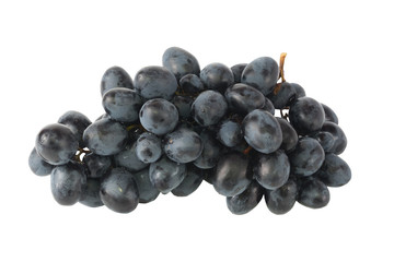 Dark grapes Isolated on white background
