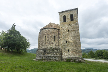 Fototapeta na wymiar Montefeltro (Marches, Italy): medieval church