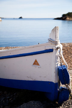 Boat on Cadaqu&eacute;s beach