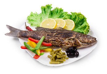 Grilled seabass