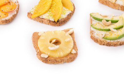 healthy fruit sandwiches