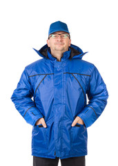 Man in uniform and glasses.