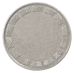 blank silver coin