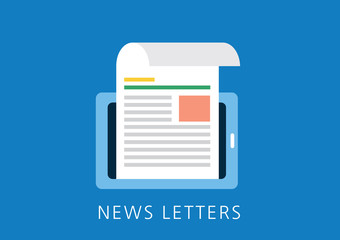news letters concept flat icon