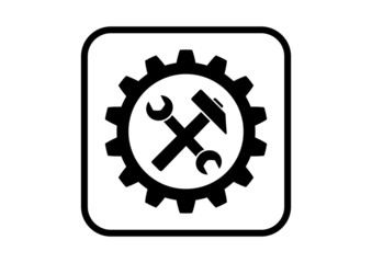 Industrial vector icon on white background