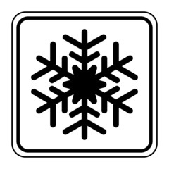 Logo froid. Neige.