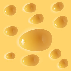 Holes of cheese. Raster