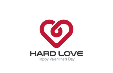 Heart Logo vector design template. Infinite Love concept