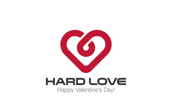 Heart Logo vector design template. Infinite Love concept