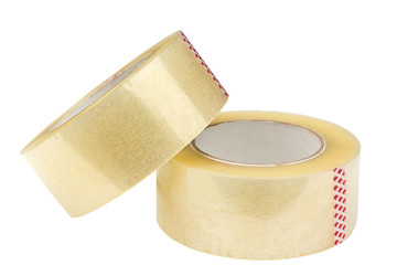 Two rolls of adhesive tape.