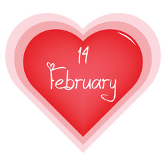 Red Heart for Valentine's day