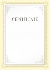 certificate, Diploma of completion, vector design template