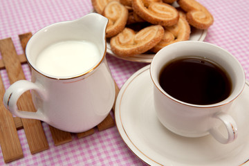 Pastries and tea