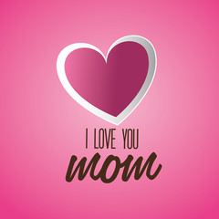 Mom design, vector illustration.