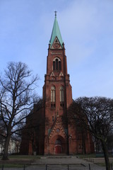 Fototapeta premium Neue Nazarethkirche am Leopoldplatz in Berlin-Wedding