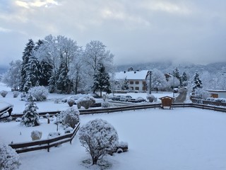 Schneelandschadt in Schwangau