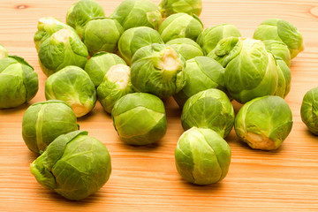 Fresh brussels cabbage