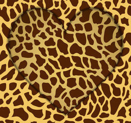 design giraffe heart