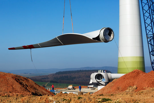 Windmill construction site