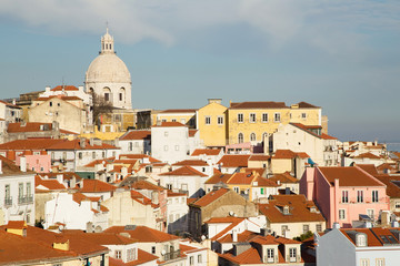 Fototapeta na wymiar view from Alfama, Lisbon, Portugal.