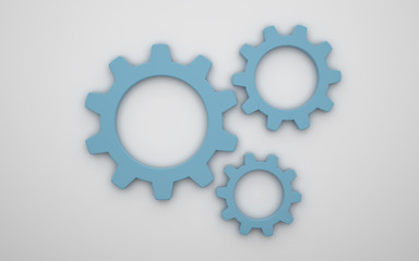Gear icon 3d
