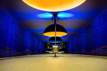 Westfriedhof subway station in Munich, Germany