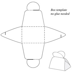 Box template with round handle