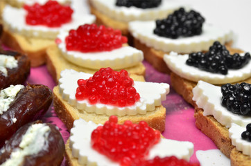 Canapes de caviar