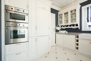 Kitchen interior with modern furniture