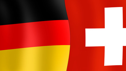 FlagBanner fb1 - flags of Germany and Switzerland - 16to9 g3013