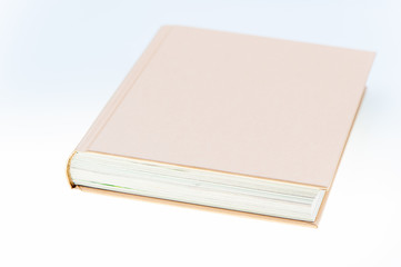 Closeup of a brown book