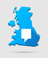 UK map icon with a tooltip