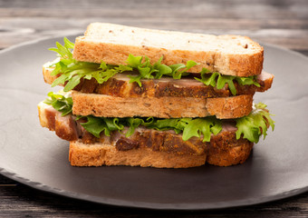 sandwiches with Roasted pork