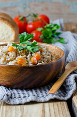 Buckwheat with vegetables