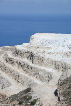 Steinbruch bei Mochlos auf Kreta
